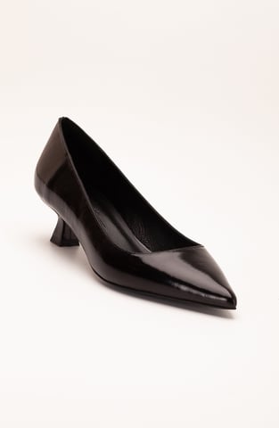 Helly Kitten Heel Leder Stiletto Pumps