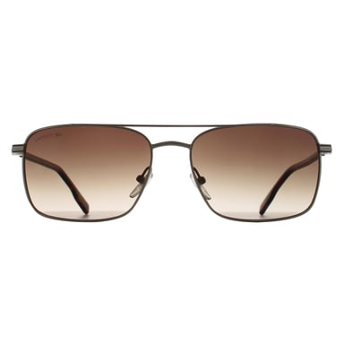 Lacoste Rectangle Herren Gold Braun Gradient L264S