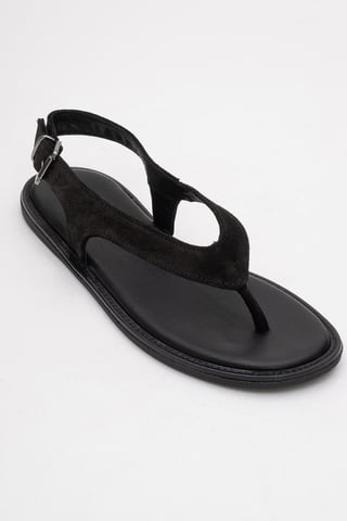Belinda Leder Thong Sandalen (Women)