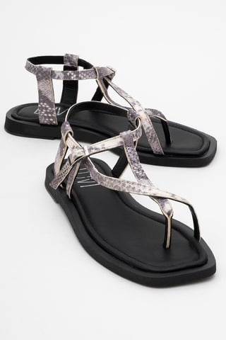 Morgana Leder Thong Sandale (Women)