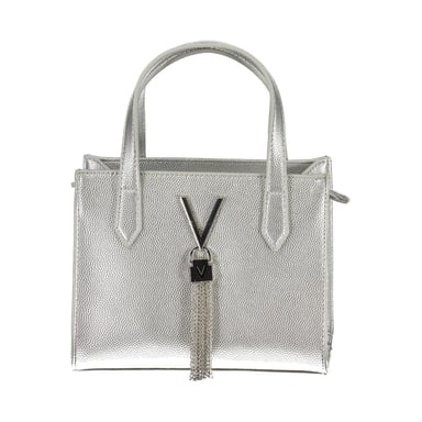 Mario Valentino Silberne Polyurethan Damenhandtasche