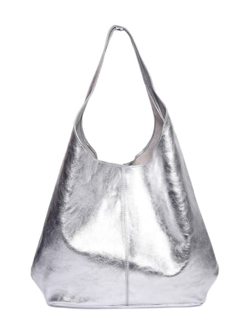 Luisa Vannini Silber Rindsledertasche