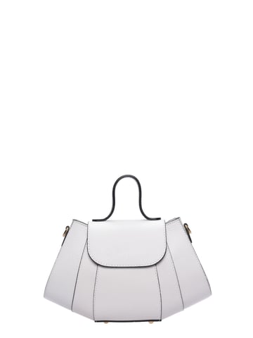 Luisa Vannini Weiß Rindsledertasche