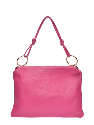 Luisa Vannini Fuchsia Rindsledertasche