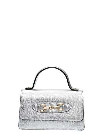 Isabella Rhea Silber Rindsledertasche