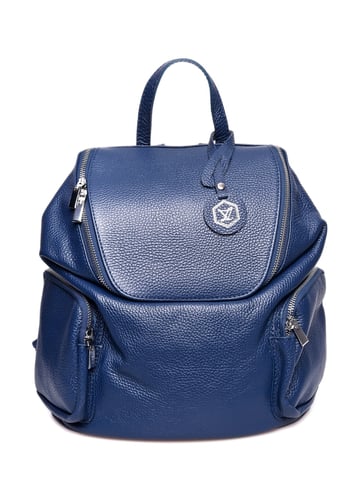 Luisa Vannini Blau Rindsledertasche