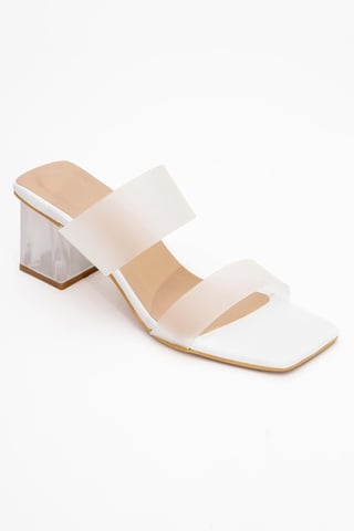 Elara Transparent Riemen Sandale (Women)