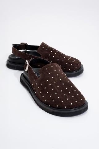 Our Leather Studded Clogs (Damen)