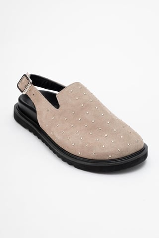 Our Leather Studded Clogs (Damen)