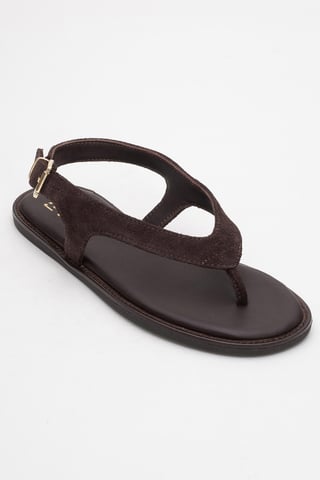 Belinda Leder Thong Sandalen (Women)