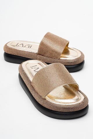 Oeste Rhinestone Plateau Sandale