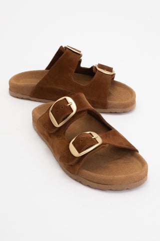 Ovesta Soft Fußbett Leder Slide Sandale (Women)