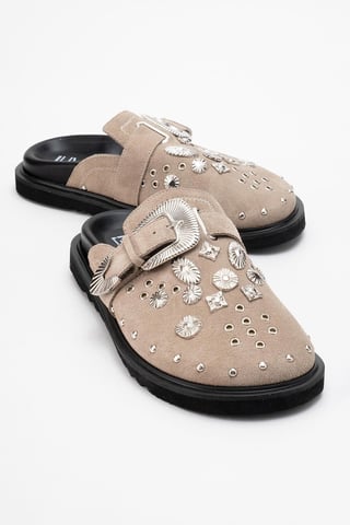 Maril Leder Schnallen Sandale