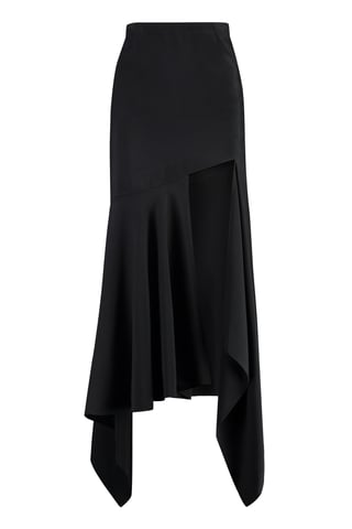 Gabardine Midi-Rock