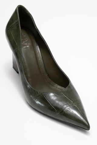 Puera Spitzer Zehenbereich Keilabsatz Pumps (Damen)
