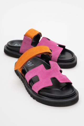 Morte Leder Slide Sandale (Women)