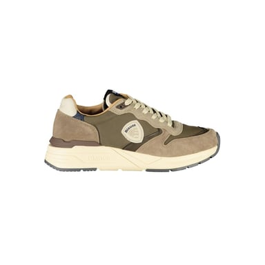 Blauer Grigio Poliuretano Herren Sneaker