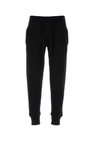 Schwarze Wollmischung Jogginghosen