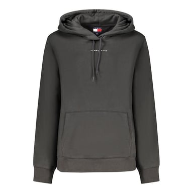 Tommy Hilfiger Schwarzes Baumwoll-Damen-Sweatshirt mit Kapuze
