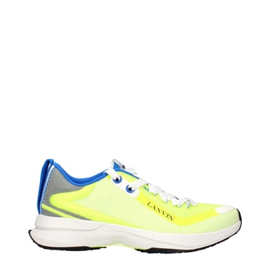 Lanvin Gelbe Stoff-SportSneakers