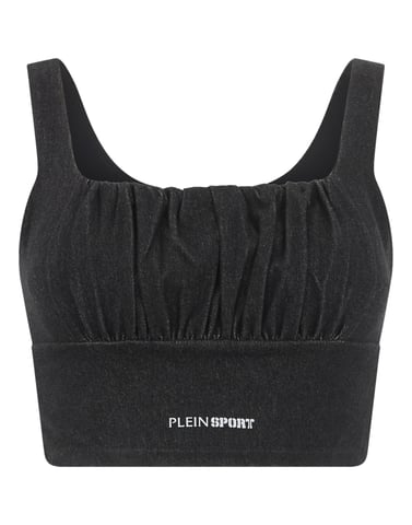 Plein Sport Top Denim Touch Ps - Schwarz