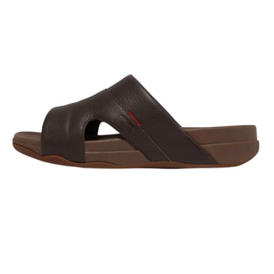Fit Flop - "Freeway" Badesandale für Herren, Leder (Braun)