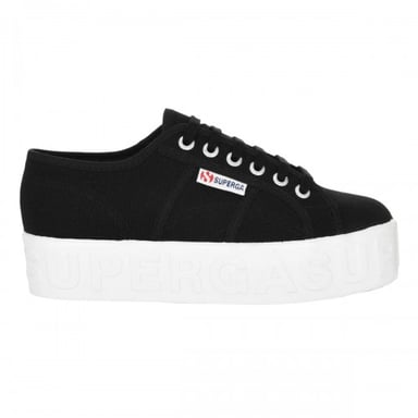 Superga - "2790" Logo Sneaker für Damen (Schwarz)