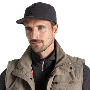Craghoppers - "Nosilife II" Kappe Packable (Schwarzer Pfeffer)