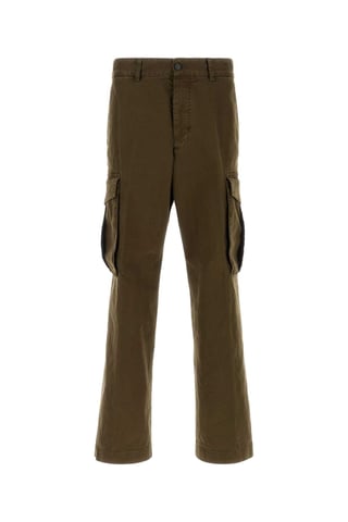 Dsquared2 Stretch-Baumwoll-Cargo-Hose in lässiger Passform - Khaki