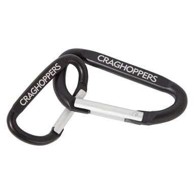 Craghoppers - Karabiner-Haken 2er-Pack (Schwarz)