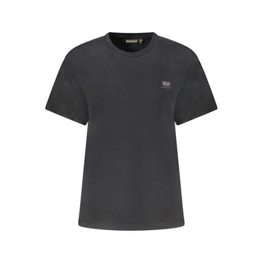 Napapijri Schwarzes Baumwoll-T-Shirt für Frauen