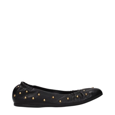 Chloé Schwarze Leder Ballerinas