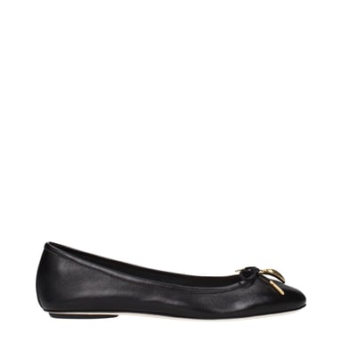 Chloé Schwarze Leder Ballerinas