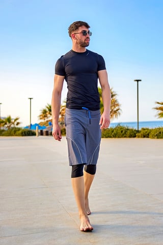 Bescheidene Badeshorts für Herren von Marina Grey