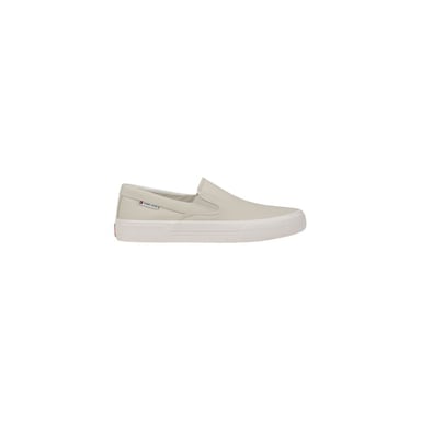 Tommy Hilfiger Jeans Beigefarbene Recycelte Baumwolle Slip-On Mokassins