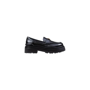 PINKO Schwarze Leder Plateau-Pumps