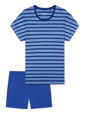 Schiesser Damen Pyjama Casual EssentialsSchlafanzug, Pyjama Set, Nachtwäsche