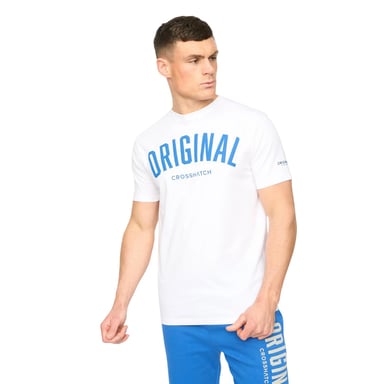 Crosshatch - "Kensby" T-Shirt für Herren (Weiß)