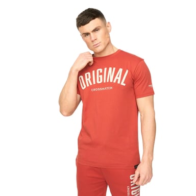 Crosshatch - "Kensby" T-Shirt für Herren (Rot)