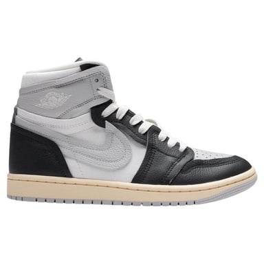 Nike - "Air Jordan 1" Sneaker für Damen, Leder, Hoch geschnitten (Schwarz)