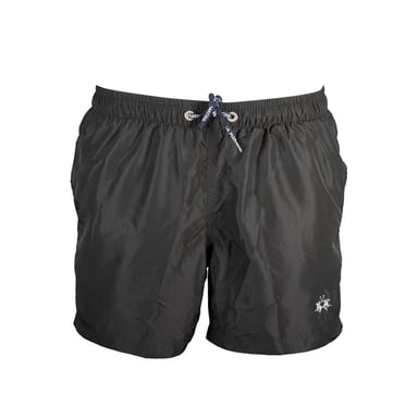 La Martina Schwarze Polyester Herren Badeshorts