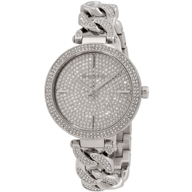 Michael Kors MK4675 Catelyn Damenarmbanduhr mit silbernem Zifferblatt