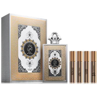 Lattafa Pride King of Arabia 5-teiliges Geschenkset: EDP 100 ml - 4 x 10 ml EDP
