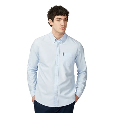 Ben Sherman - Hemd für Herren, Oxford-Stil, Langärmlig (Himmel)