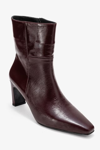 Kyoto Leder Blockabsatz Stiefel