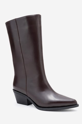Juana Leder Spitzschuh Stiefel (Damen)