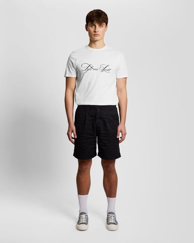Superfeines Grafik-T-Shirt in Weiß
