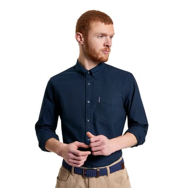 Ben Sherman - Hemd für Herren, Oxford-Stil, Langärmlig (Dunkel-Marineblau)