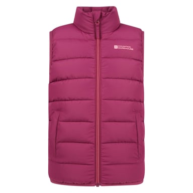 Mountain Warehouse - "Rocko" Weste Wattiert für Kinder (Beerenrot)