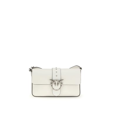 PINKO Weiße Leder-Schultertasche
